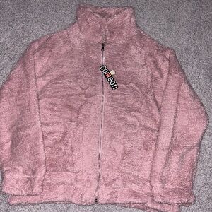NWT Women’s L Pink Zip Up Sweater